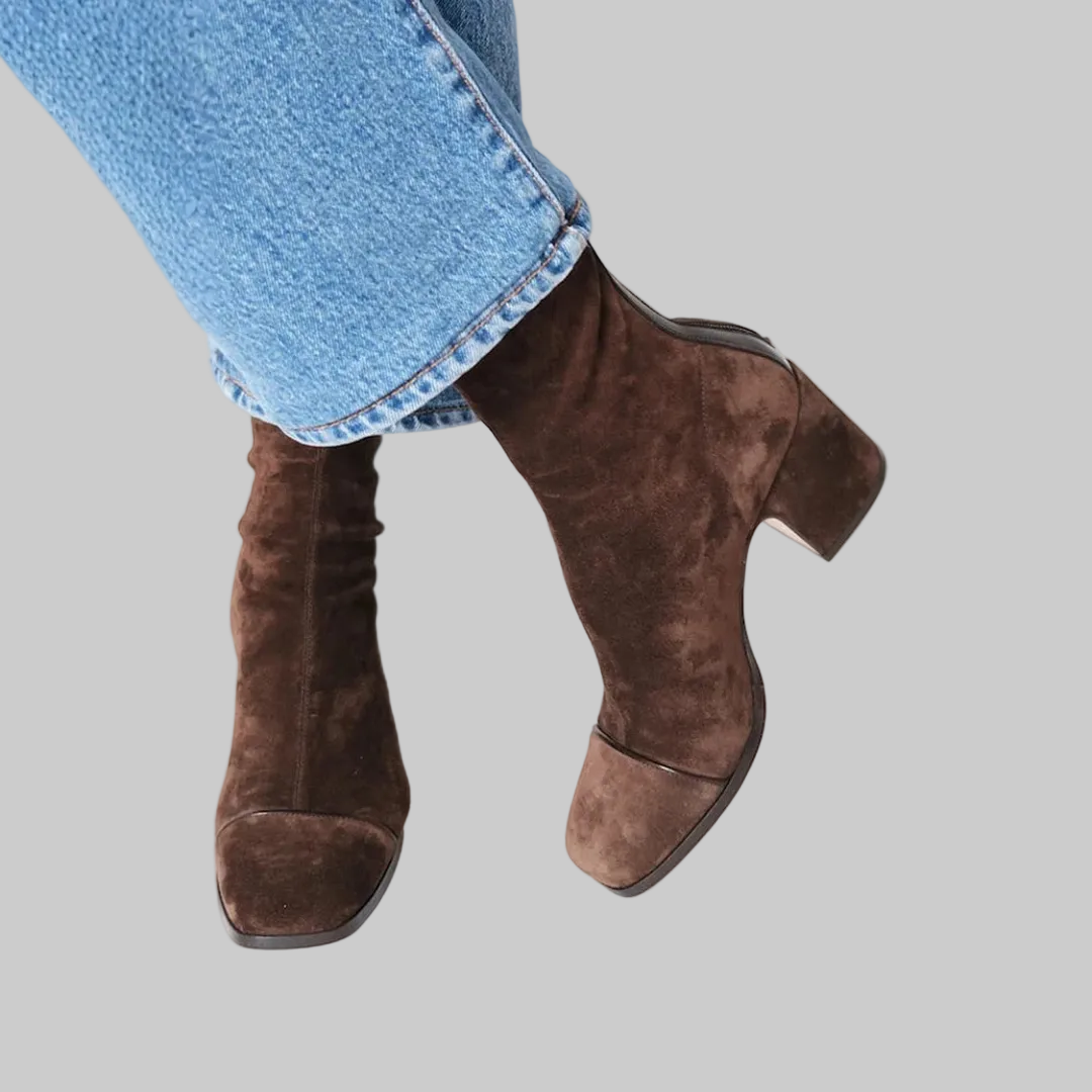 CAPUCINE | Elegant Suede Ankle Boots