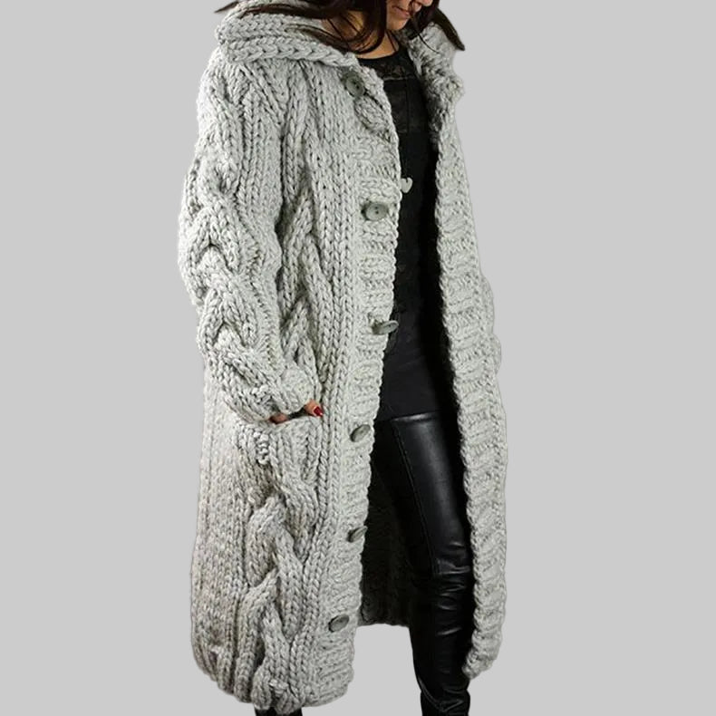 CHARLOTTE | Cozy Cable Knit Coat
