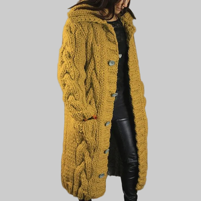CHARLOTTE | Cozy Cable Knit Coat