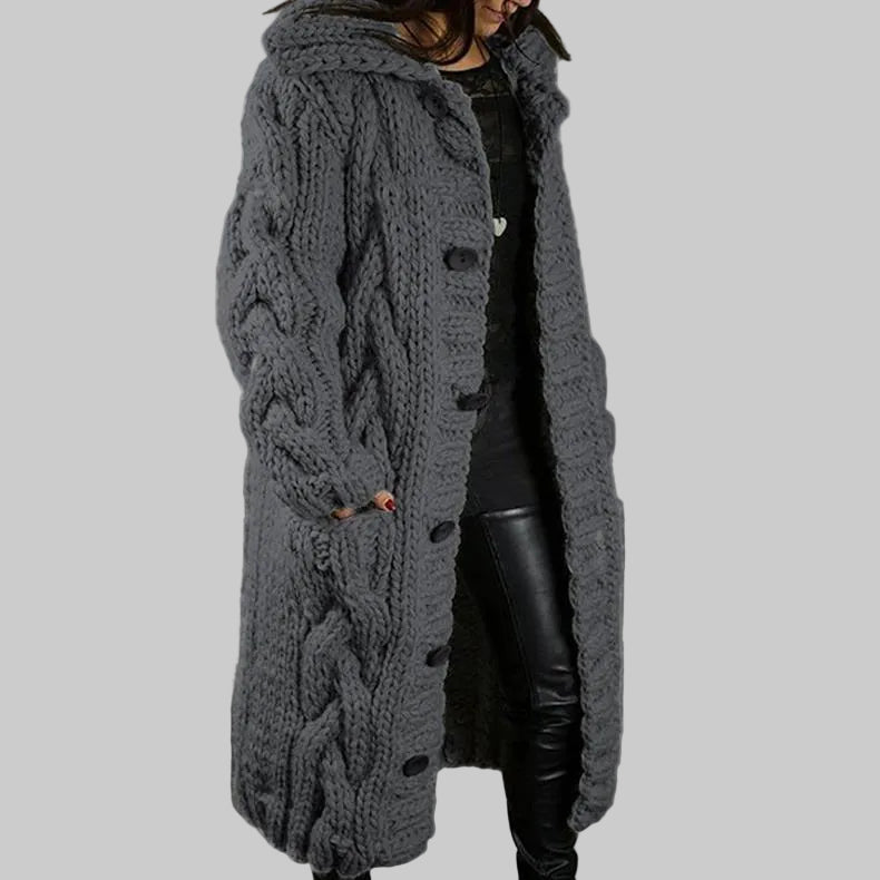 CHARLOTTE | Cozy Cable Knit Coat