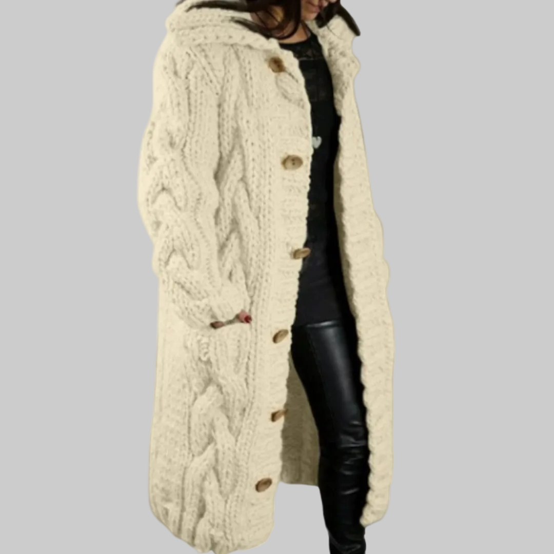 CHARLOTTE | Cozy Cable Knit Coat