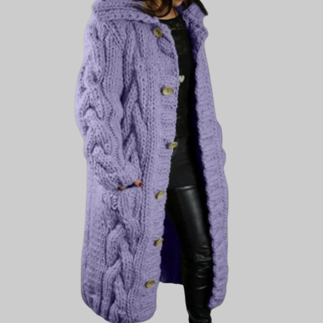 CHARLOTTE | Cozy Cable Knit Coat