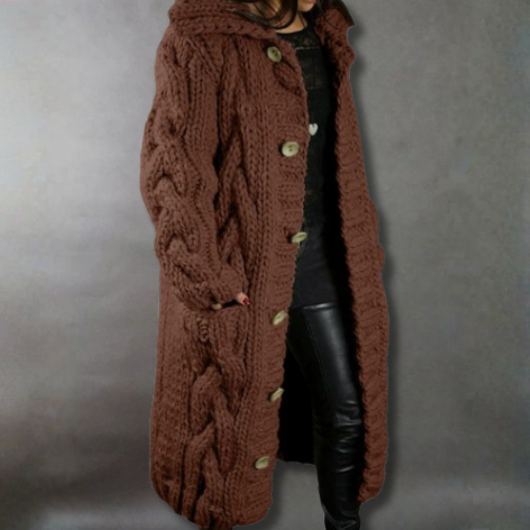 CHARLOTTE | Cozy Cable Knit Coat