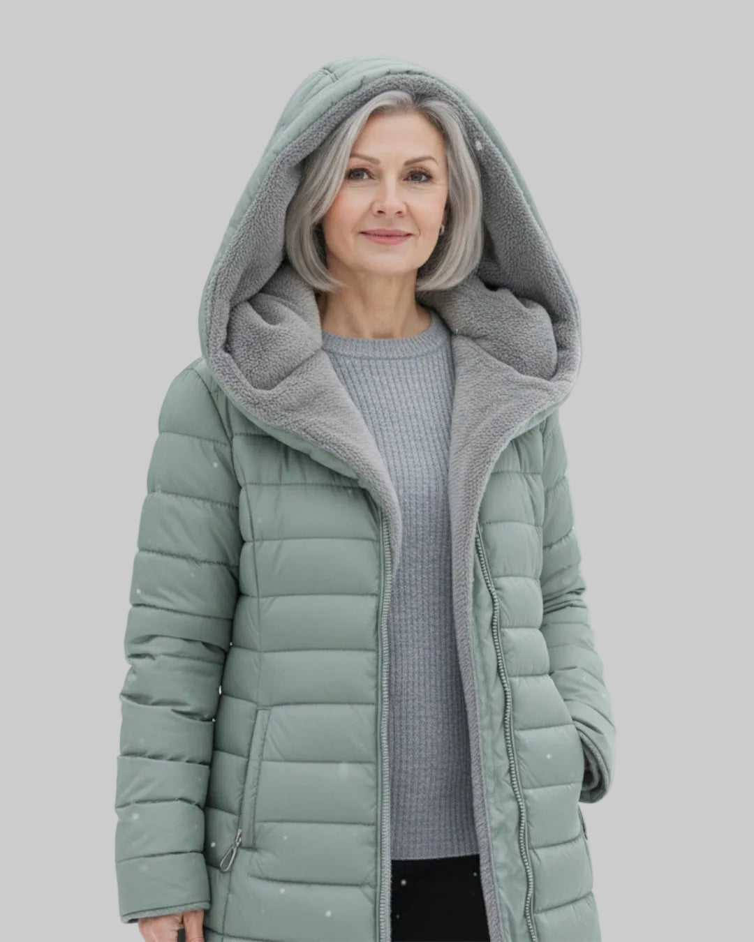 CAYA | Fleece Lined Puffer Jacket