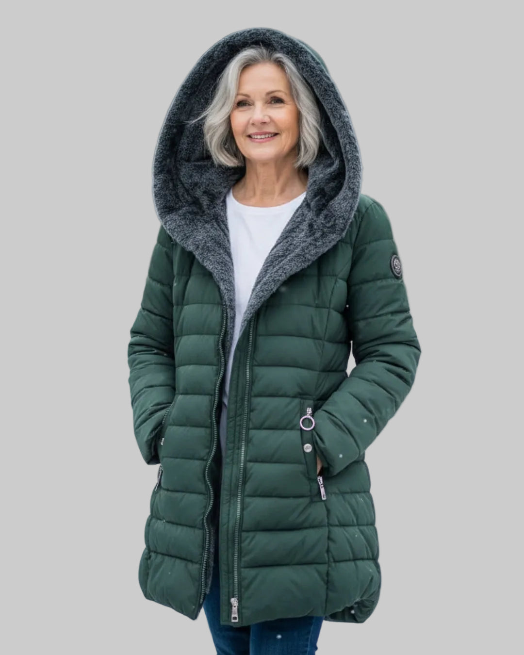 CAYA | Fleece Lined Puffer Jacket