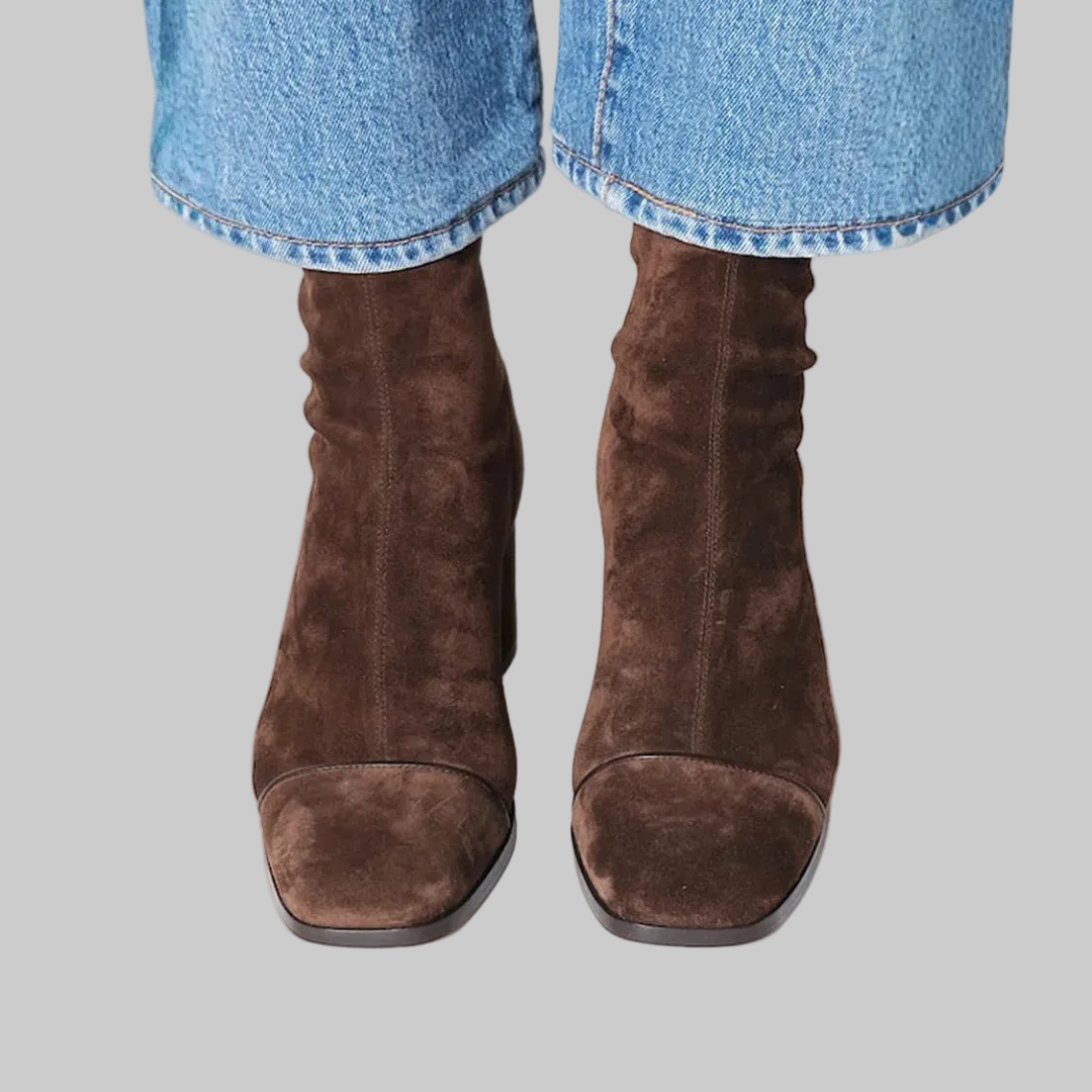 CAPUCINE | Elegant Suede Ankle Boots