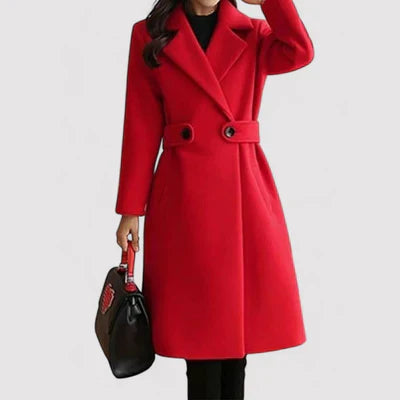 Clara | Wool Coat with Belt