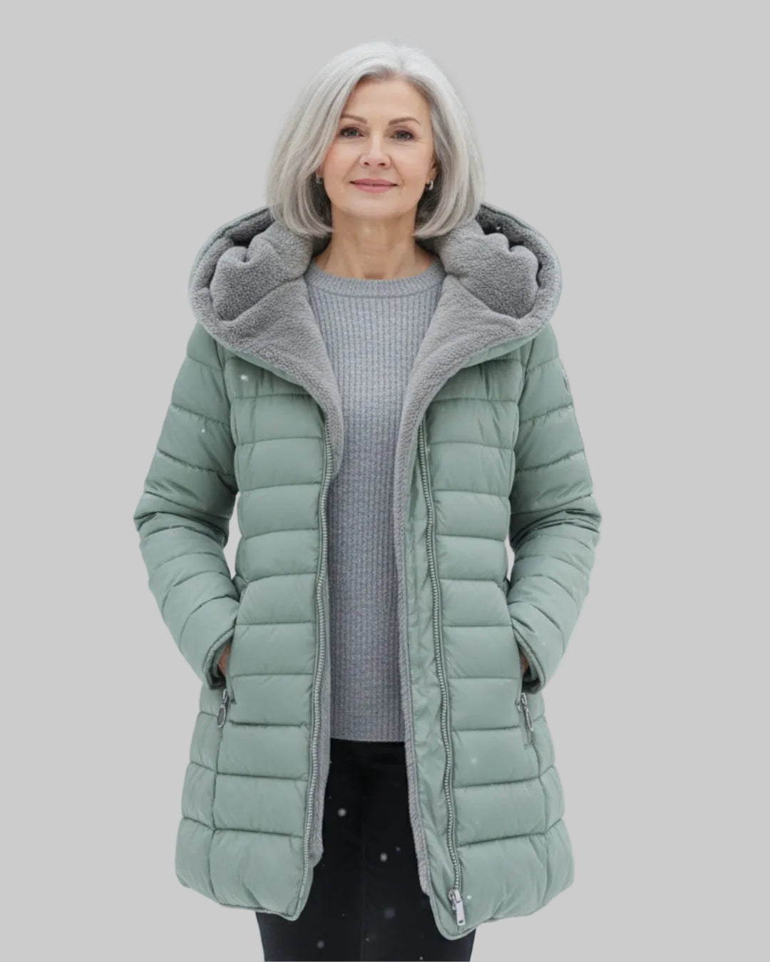 CAYA | Fleece Lined Puffer Jacket