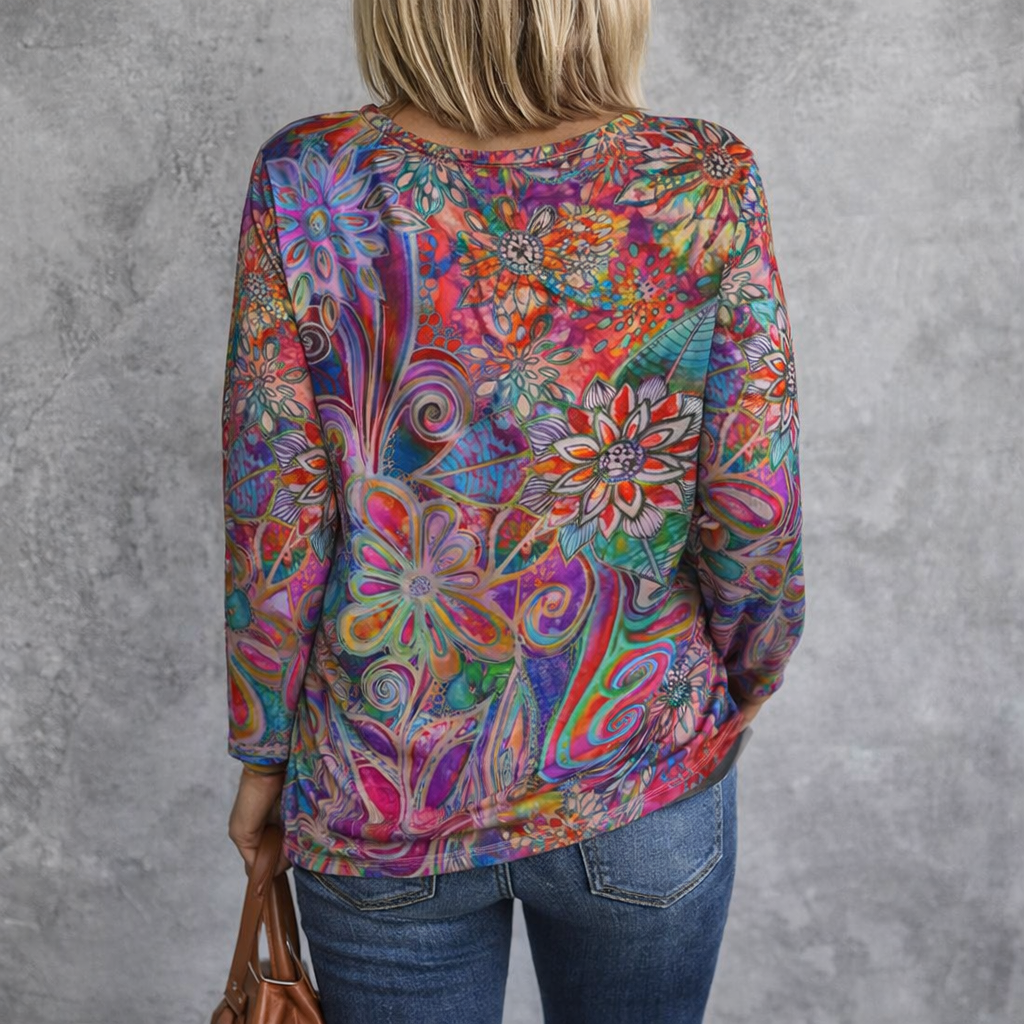 Vintage Floral Print T-Shirt