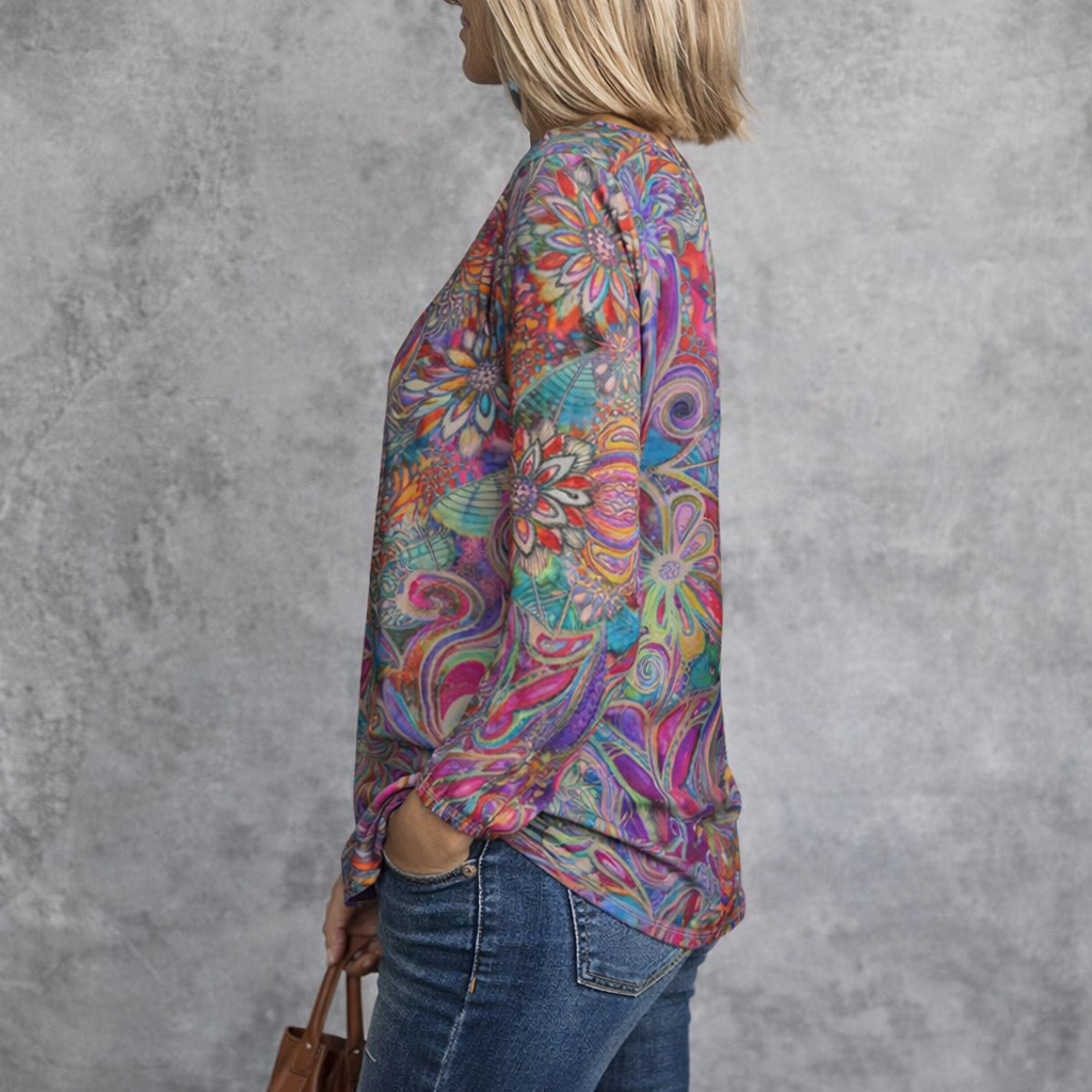 Vintage Floral Print T-Shirt