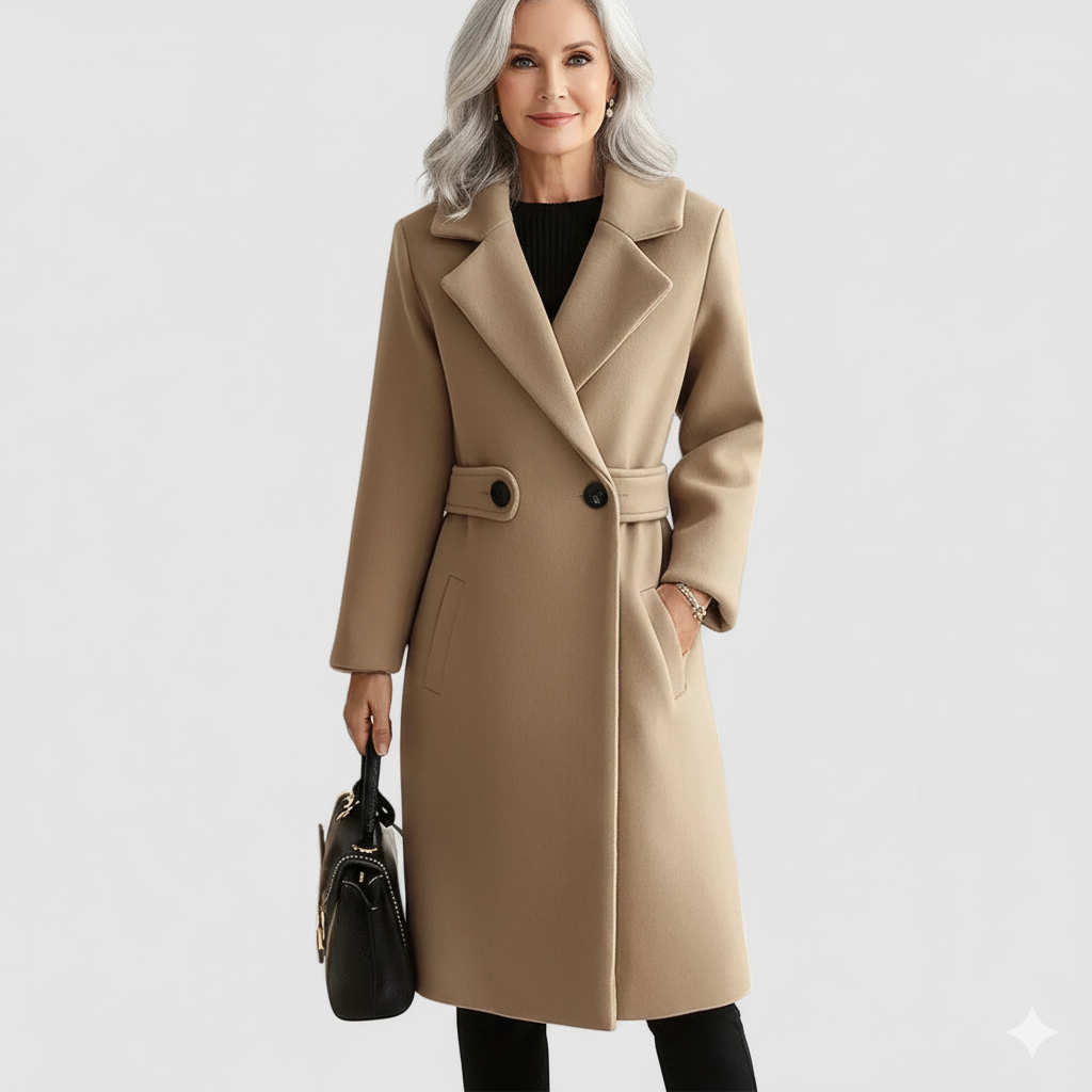 Clara | Wool Coat with Belt