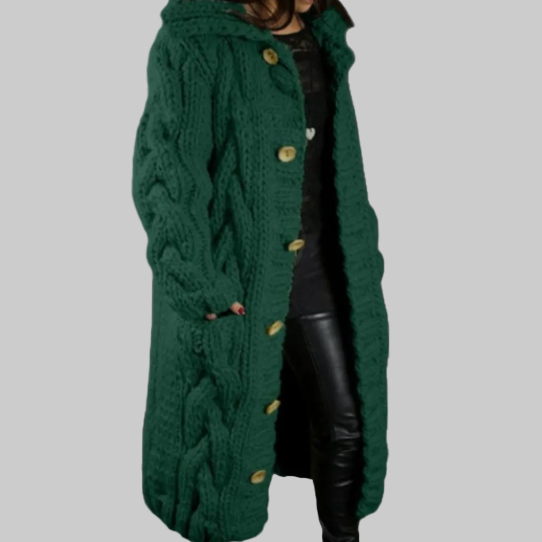 CHARLOTTE | Cozy Cable Knit Coat