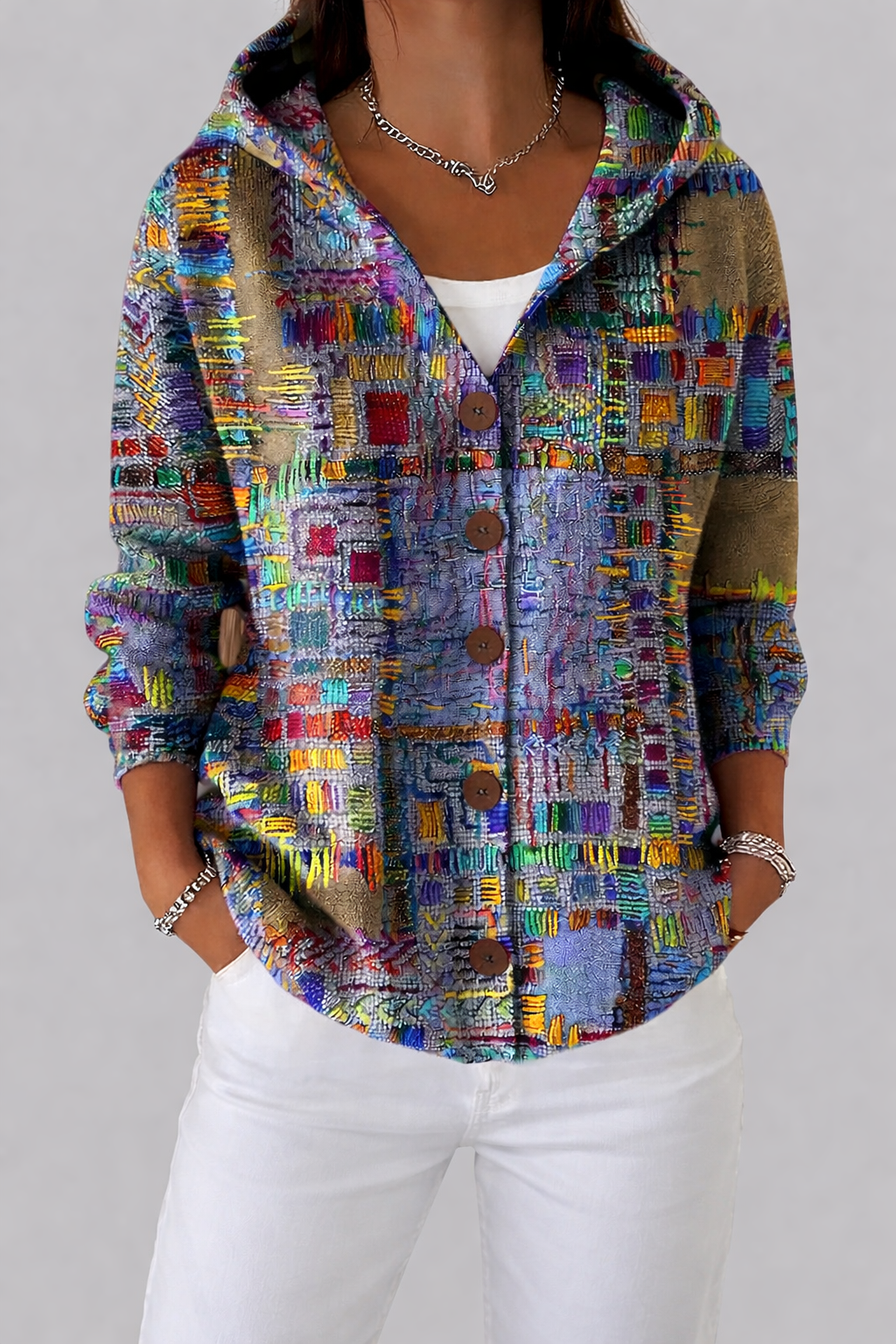 Cassidy | Artistic Longline Knit Cardigan