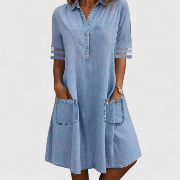 Brittany | Figure-Flattering Denim Dress