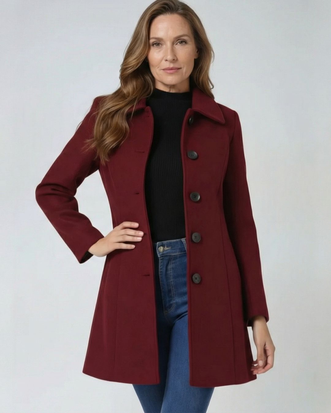 CATHERINE | Heritage Button Coat